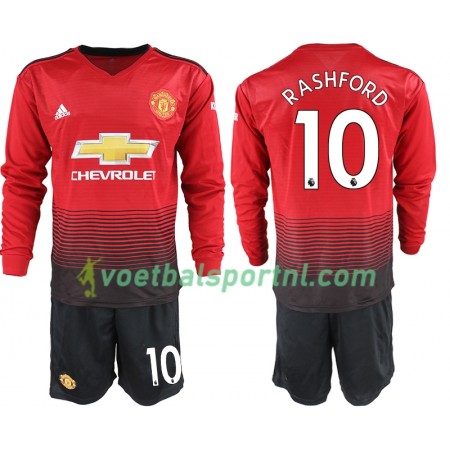 Manchester United RASHFORD 10 Kind Thuis Tenue 2018-19 L/S